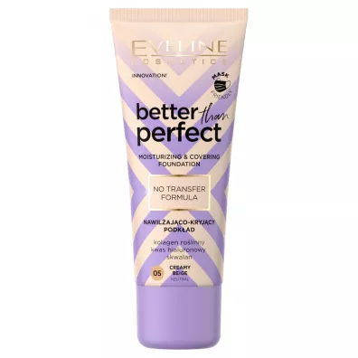 Eveline Cosmetics Better Than Perfect podk�ad nawil�aj�co-kryj�cy 05 Creamy Beige 30 ml