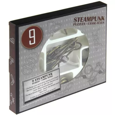 �amig��wki metalowe 9 sztuk Steampunk szary
