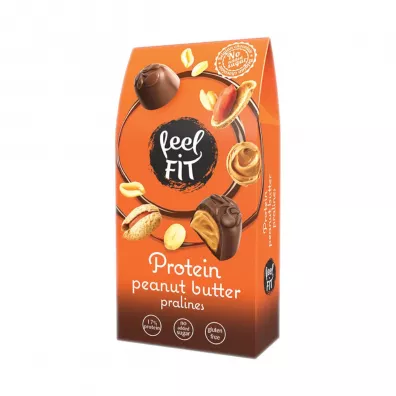 Feel Fit Praliny proteinowe z masem orzechowym 66 g