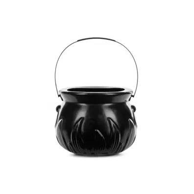 PartyDeco Wiaderko Kocio�ek, 18x13.5cm, czarny