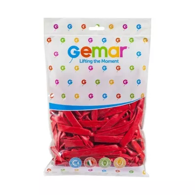 Gemar Balony rurki w�oskie czerwone 7.5cm