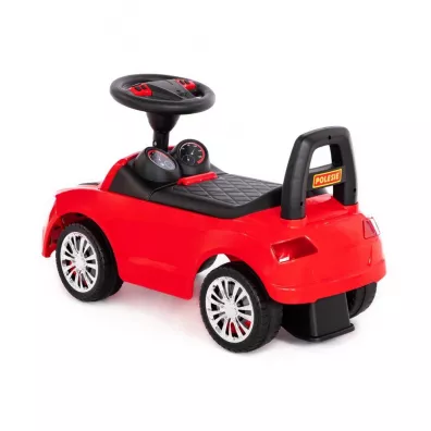 Polesie 84545 Samochd-jedzik SuperCar Nr2 z sygnaem dwikowym (czerwony)