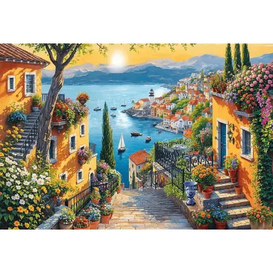 Puzzle 1500 el. Nadmorski widok Trefl