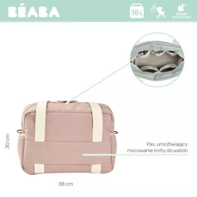 Beaba Torba dla mamy Paris Dusty pink rowy