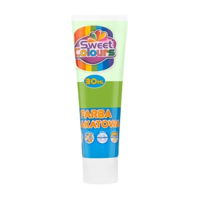 Sweet colours Farba plakatowa w tubie 30 ml zielona
