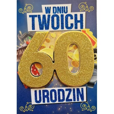 Yeku Karnet Urodziny 60 m�skie