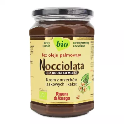 Rigoni Di Asiago Krem wega�ski z orzech�w laskowych i kakao bezglutenowy 650 g Bio