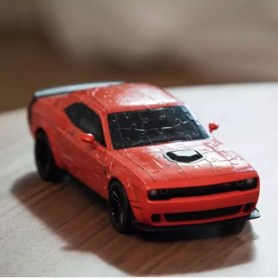 Puzzle 3D Pojazdy: Dodge Challenger R/T Scat Pack Widebody Ravensburger