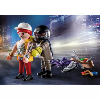 Playmobil City Action Starter Pack Jednostka specjalna ze z�odziejem bi�uterii 71255