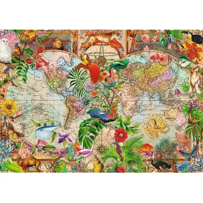 Puzzle 1000 el. Antyczna mapa �wiata Trefl