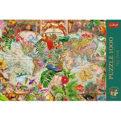 Puzzle 1000 el. Antyczna mapa �wiata Trefl