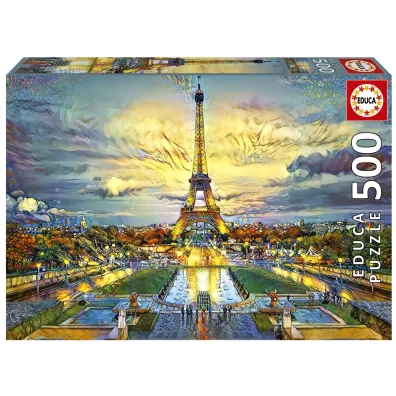 Puzzle 500 el. Wie�a Eiffla, Pary� Educa