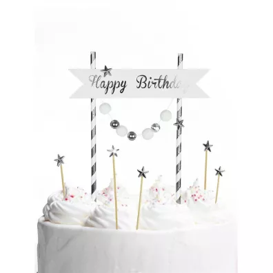 Arpex Piker Happy Birthday srebrny
