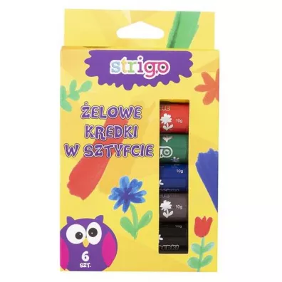 Strigo Kredki �elowe 6 kolor�w