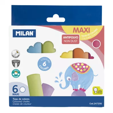 Milan Kreda Maxi okr�g�a 6 kolor�w 6 szt.