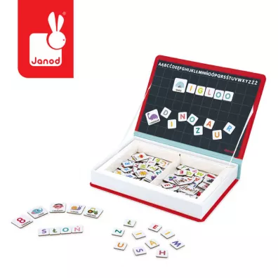 Puzzle Magnetyczna uk�adanka Polski Alfabet Magnetibook Janod