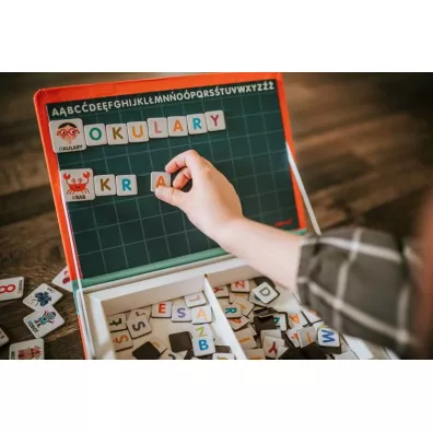 Puzzle Magnetyczna uk�adanka Polski Alfabet Magnetibook Janod