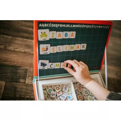Puzzle Magnetyczna uk�adanka Polski Alfabet Magnetibook Janod