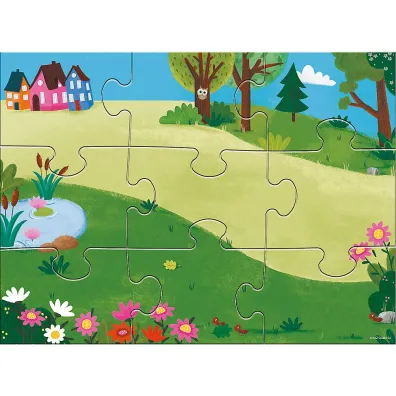 Puzzle magnetyczne - Treflikowy dzie�