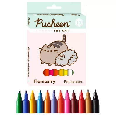 St. Majewski Flamastry Pusheen 12 kolorw 12 szt.