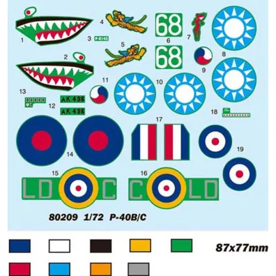 Model plastikowy P-40B/C Hawk- 81 Hobby Boss