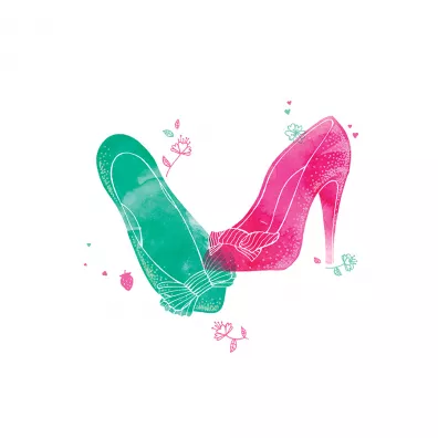 Clear Creations Karnet Swarovski kwadrat CL2609 Buty
