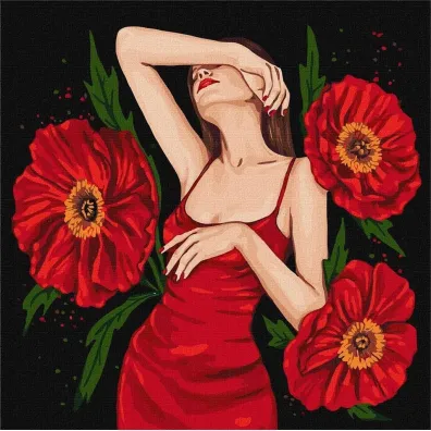 Ideyka Malowanie po numerach - Tajemnicze pi�kno 40x40cm