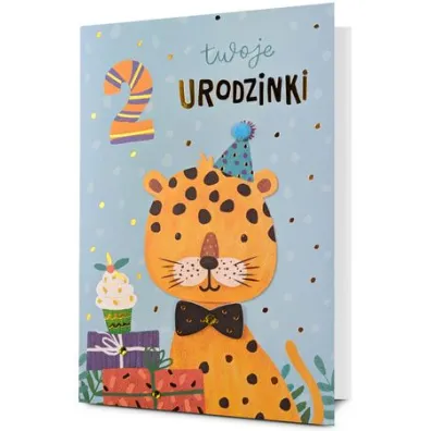 Karnet okazjonalny B6 z kopert� 1 Urodziny PAN DRAGON HM200-3126