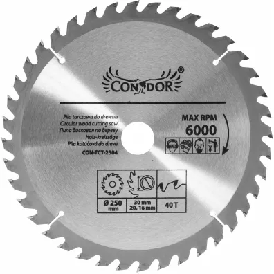 Drel/Condor Pi�a tarczowa widiowa 250*30*40z /con .