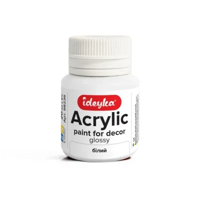 Ideyka Farba akrylowa bia�a 20ml