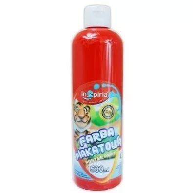 InSpiria Farba plakatowa czerwona 500 ml