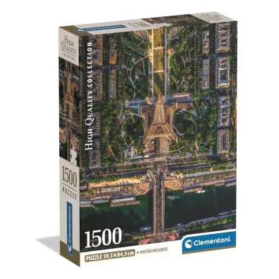 Puzzle 1500 el. Flying Over Paris Clementoni