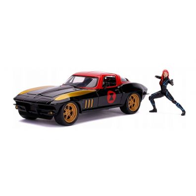 Auto Marvel Black Widow Chevy 1966 1:24 Dickie Dickie Toys
