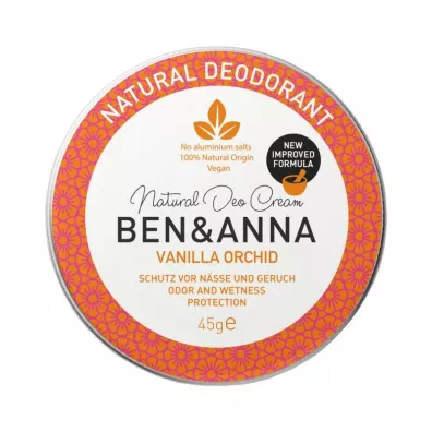 Ben&Anna Natural Deodorant naturalny dezodorant w kremie w aluminiowej puszce Vanilla Orchid 45 g