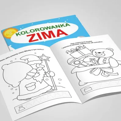 Zima kolorowanka