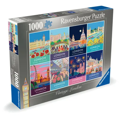Puzzle 1000 el. Vintage Londyn Ravensburger