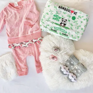 Bamboolove Pieluszki bambusowe jednorazowe (2-4 kg) rozm. XS 27 szt. Bamboolove Pieluszki bambusowe jednorazowe (2-4 kg) rozm. XS 27 szt.