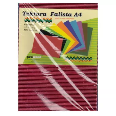 Penword Tektura falista metalic A4 10 kolor�w