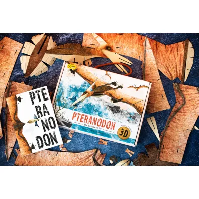 Pteranodon. Ksi��ka i puzzle 3D Wilga Play