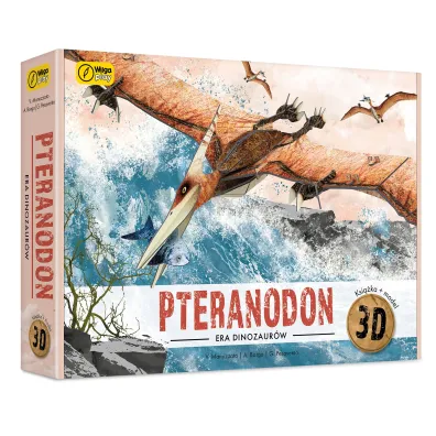 Pteranodon. Ksi��ka i puzzle 3D Wilga Play