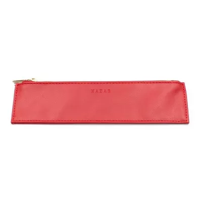 Nakabayashi Etui na d�ugopis sk�rzane KAZA-E czerwony