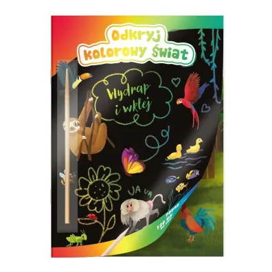 Odkryj kolorowy �wiat Wydrapywanka Zwierz�ta