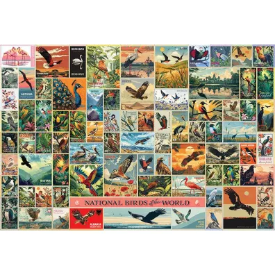 Puzzle 2000 Ptaki jako symbole pastw G3 Cobble Hill