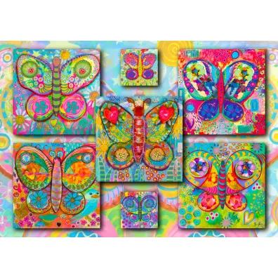 Puzzle 1000 el. Kolorowe motyle Enjoy
