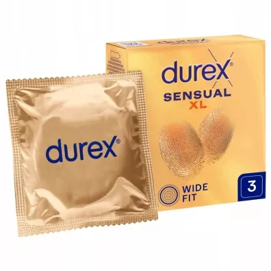 Durex Sensual cienkie prezerwatywy XL 3 szt.