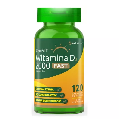 Xenico Pharma Xenivit Witamina D3 2000 Fast - suplement diety 120 kaps.
