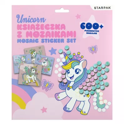 Zestaw kreatywny Ksieczka z mozaikami Unicorn STARPAK 549165