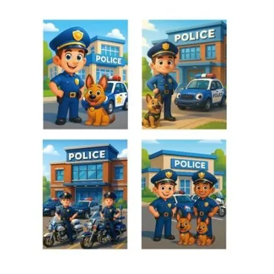 W&k Torebka prezentowa M Policja