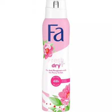 Fa Fresh&Dry Peony Sorbet 48h antyperspirant w sprayu o zapachu sorbetu z piwonii 150 ml