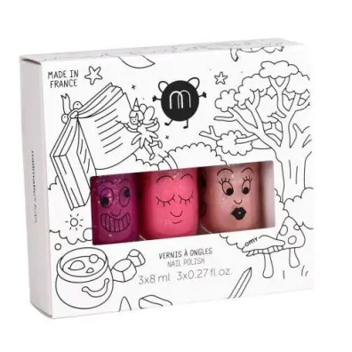 Kids Magic Forest zestaw lakier�w do paznokci Sheepy + Peachy + Kitty